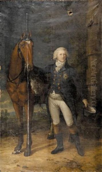 Portrait Of Carl Georg August Hereditary Prince Of Brunswick Oil Painting by Friedrich Georg Weitsch