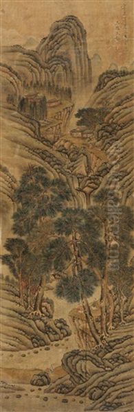 Untitled Oil Painting by Wen Peng