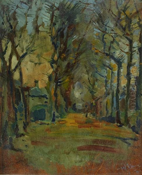 Oak Avenue, Near Newlands House Oil Painting by Pieter Willem Frederick Wenning