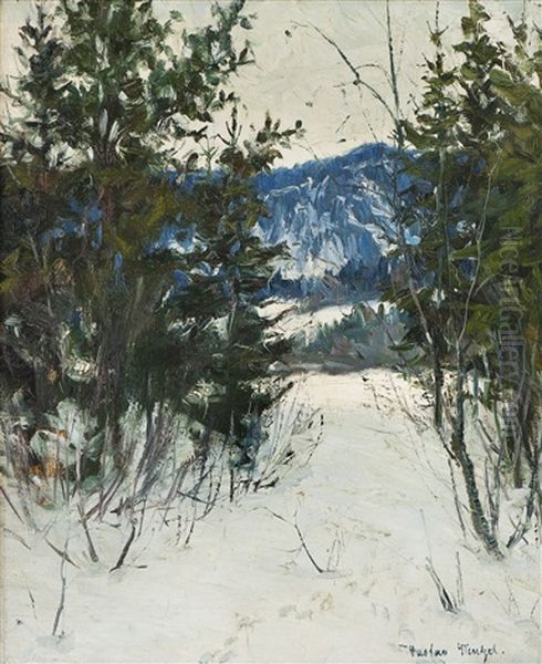 I Skogkanten Oil Painting by Nils Gustav Wentzel