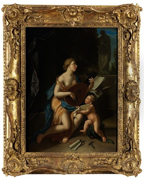 Allegorie Der Musik Oil Painting by Adriaen Van Der Werff