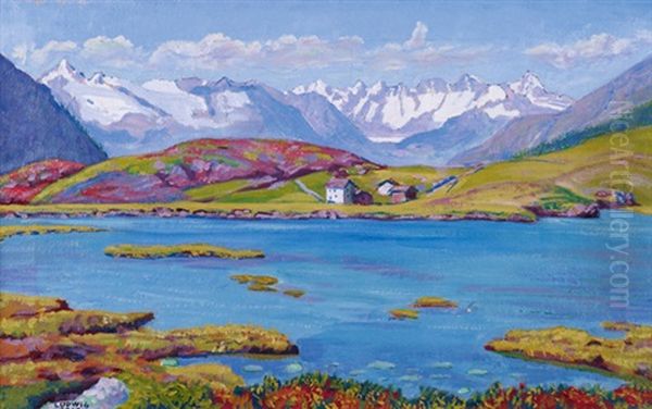 Rotelsee, Simplon Oil Painting by Ludwig Werlen