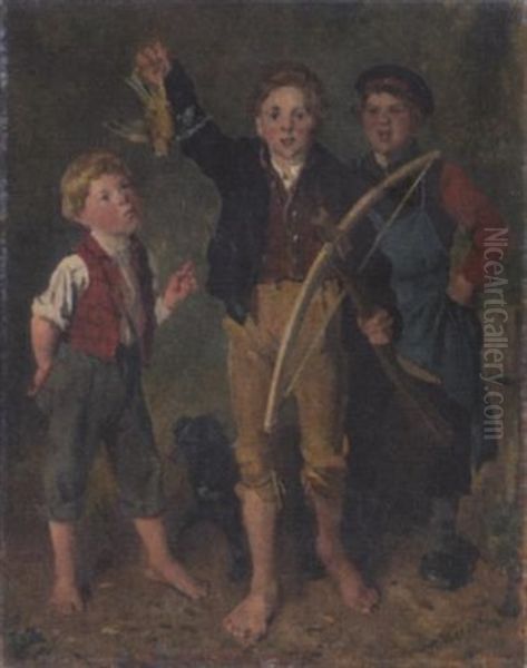 Erfolgreiche Jagd Oil Painting by Adolf Werner