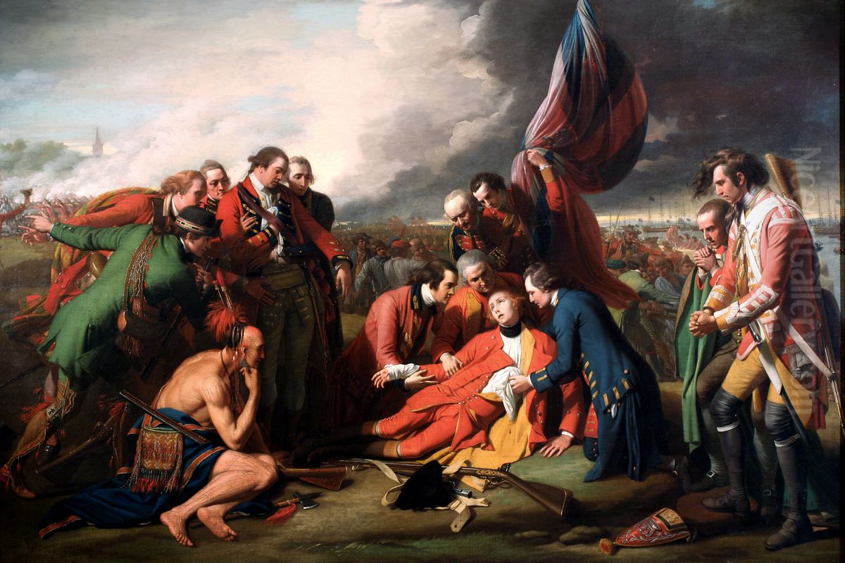 La Mort Du General Wolfe Oil Painting by Benjamin West