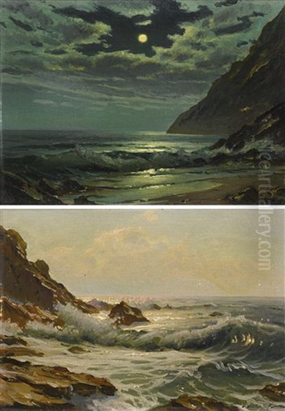 A Pair Of Seascapes Oil Painting by Constantin Alexandr. Westchiloff