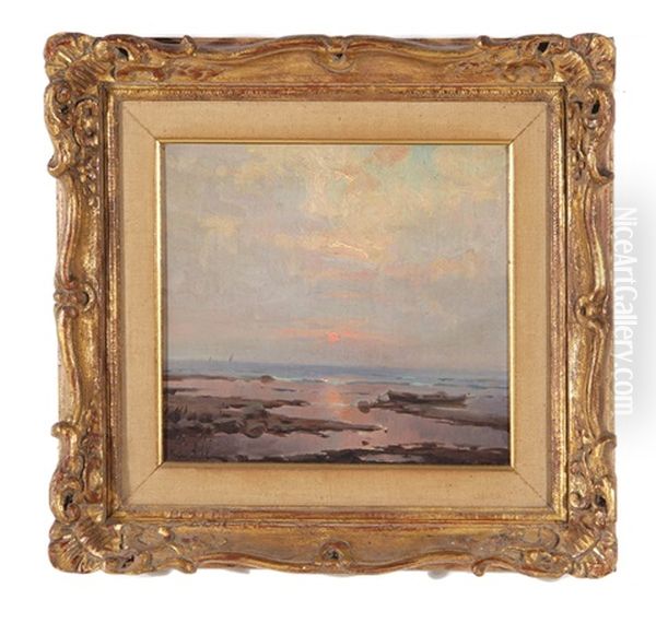 The End Of A Day Oil Painting by Constantin Alexandr. Westchiloff