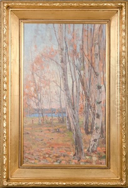 Autumn Evening Oil Painting by Victor Westerholm