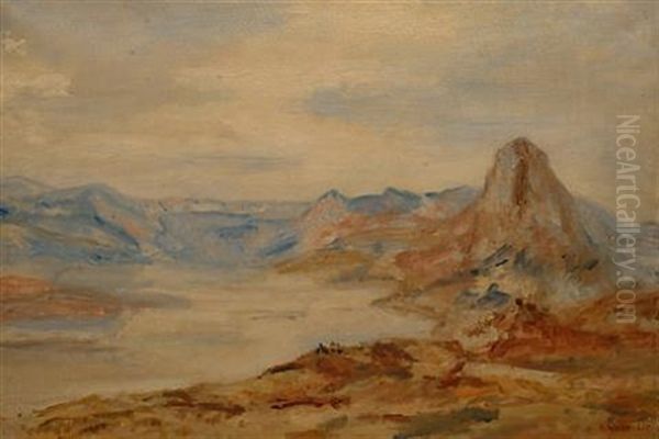 Col Du Granier (+ Castro Giovanni, Sicilly, 1929; Pair) Oil Painting by Vernon Wethered