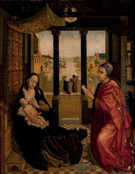 San Lucas Oil Painting by Rogier van der Weyden