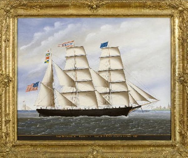 The Barque Belvedere Of Boston Oil Painting by Carolus Ludovicus Weyts