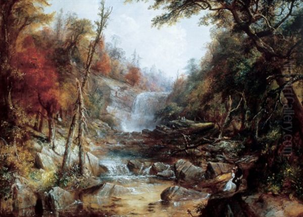 Webster's Falls, Ancaster Oil Painting by Robert Reginald Whale