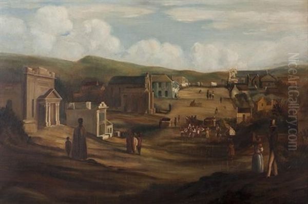 Hill Street, Grahamstown Oil Painting by Jessie Grant White