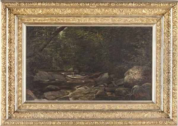 Forest Interior Oil Painting by John Bernard Whittaker