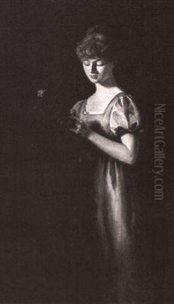 The Rose Bush Oil Painting by William John Whittemore