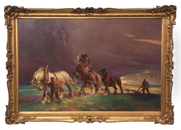 The Storm Oil Painting by Ernest Herbert Whydale