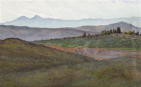 Upland Landscape Oil Painting by Gunnar Mauritz Widforss