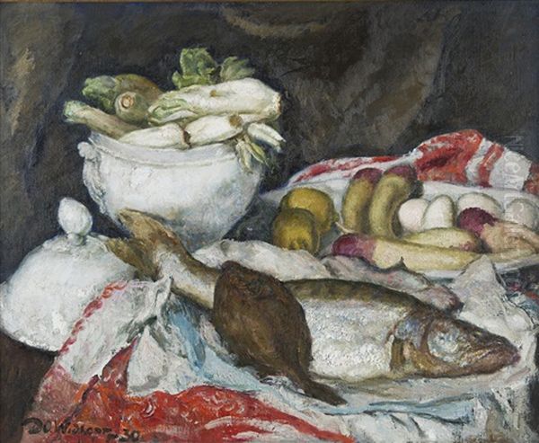Nature Morte, 1930 Oil Painting by David O. Widhopff