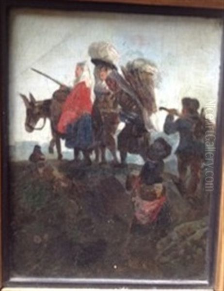 Vers Le Marche Oil Painting by Antoine Wiertz