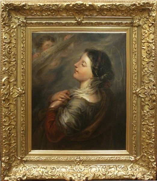 Sainte Cecile Oil Painting by Antoine Wiertz