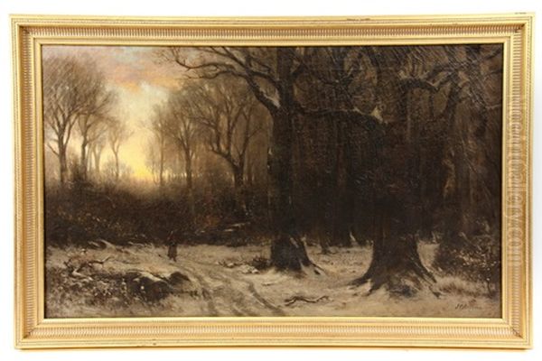 Winter Landscape Oil Painting by Carleton Wiggins