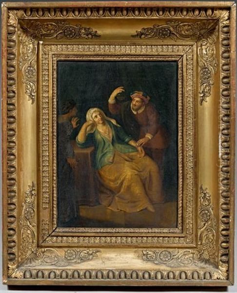 La Visite Du Docteur Oil Painting by Gerard Wigmana