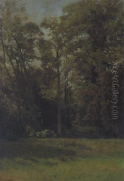 Partie Aus Dem Schlospark Charlottenburg Oil Painting by Christian Wilberg