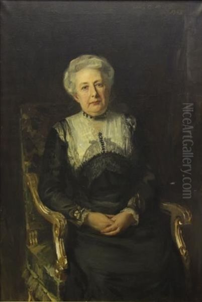 Portrait Of A Lady Oil Painting by Irving Ramsay Wiles