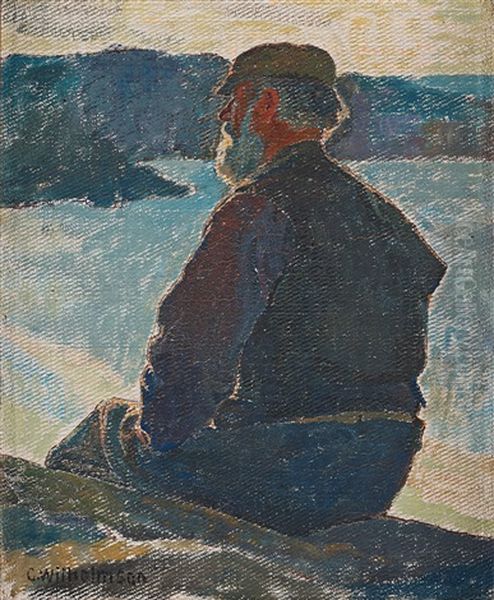 Pa Berget Oil Painting by Carl Wilhelm Wilhelmson