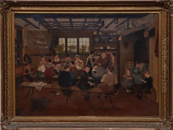 The Dame School Oil Painting by Sir David Wilkie