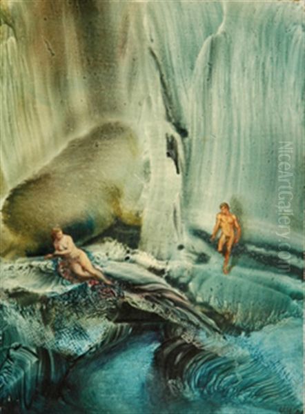 Autumn Reflections Oil Painting by Leslie Andrew Wilkie