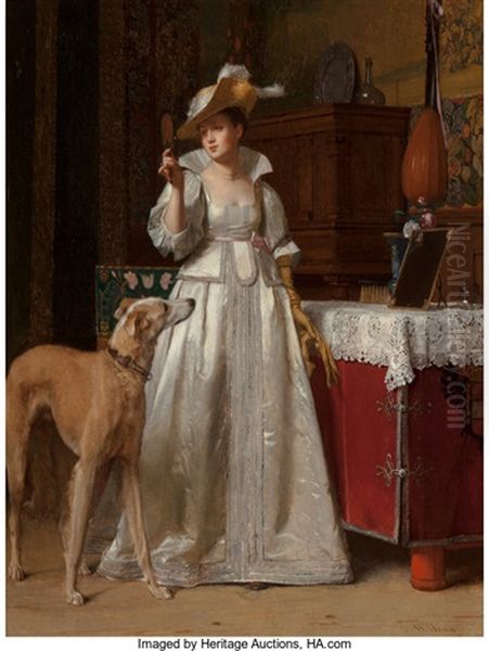 Un Dernier Regard Oil Painting by Florent Willems