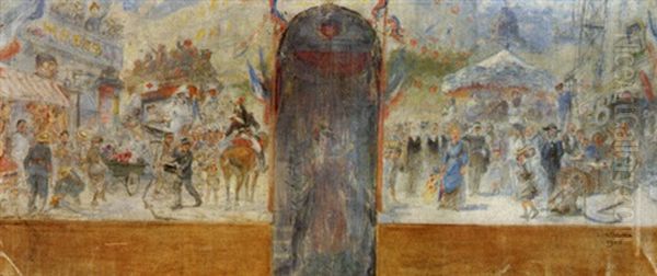 La Vie Parisienne Oil Painting by Adolphe Willette