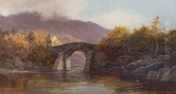 Brickeen Bridge, Killarney, Co. Kerry Oil Painting by Alexander Williams