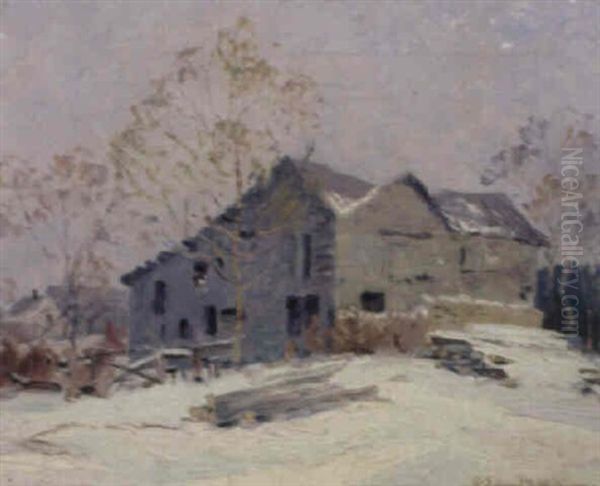 Winter In Brown County Oil Painting by Edward K. Williams