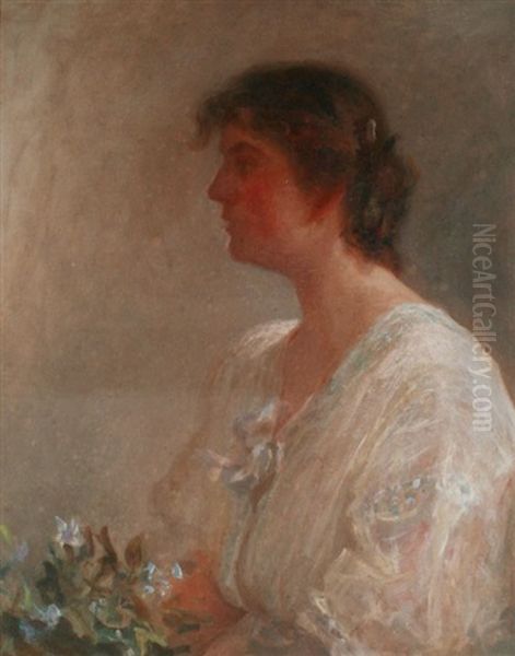 Portrait Of A Lady Oil Painting by Lily Williams