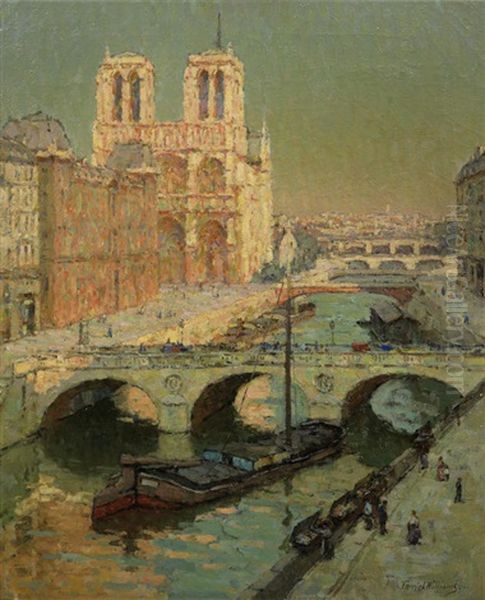 Notre Dame, Paris Oil Painting by Terrick John Williams