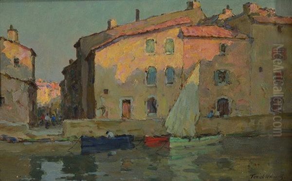 Evening, Martigues Oil Painting by Terrick John Williams
