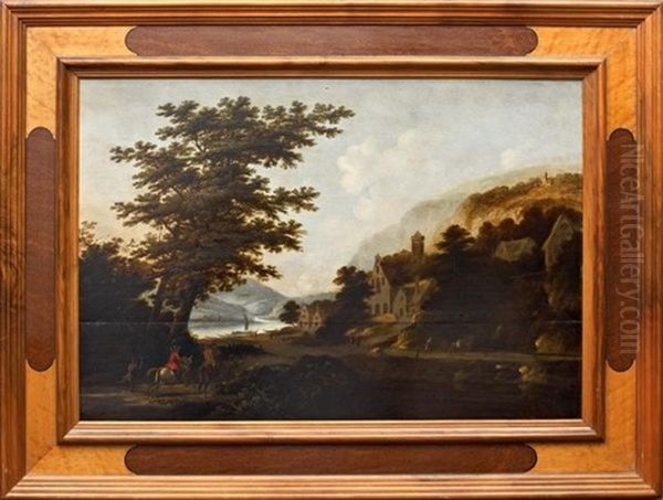 Le Retour De La Chasse (in 3 Parts) Oil Painting by Claes Jansz van der Willigen