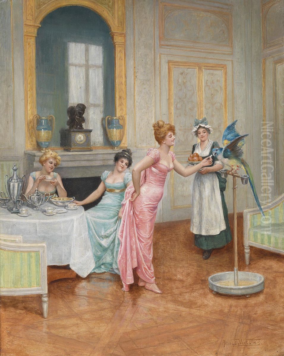 Der Papagei Oil Painting by Arnold Willms