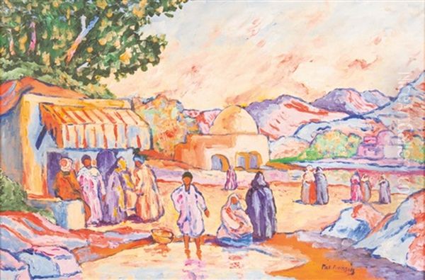 Scene Animee Au Maroc Oil Painting by Wilson, Patten
