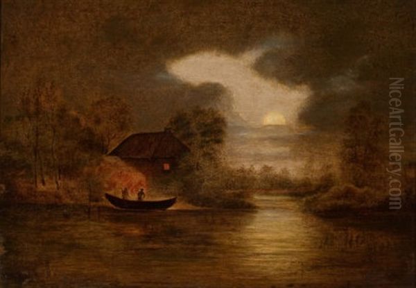 The Indian Raid Oil Painting by Charles Wimar