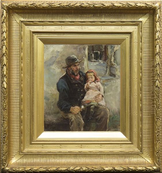 The Red Bonnet Oil Painting by James Lawton Wingate