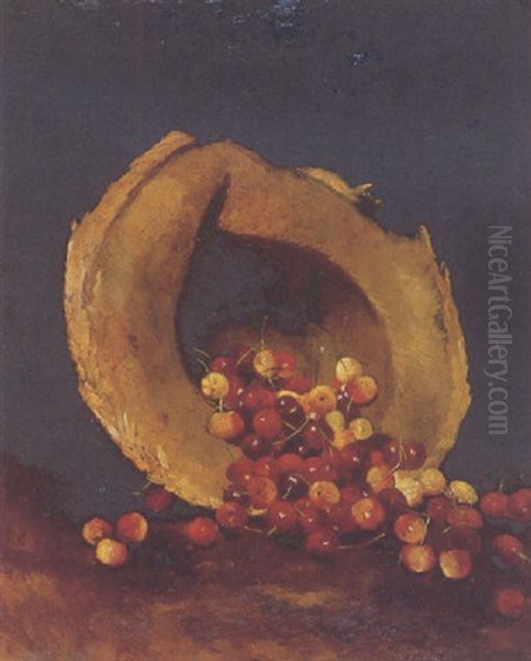 A Hat Full Of Cherries Oil Painting by William E. Winner