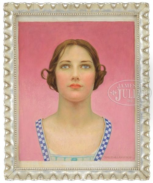 Portrait Of A Young Woman Oil Painting by Charles Winter