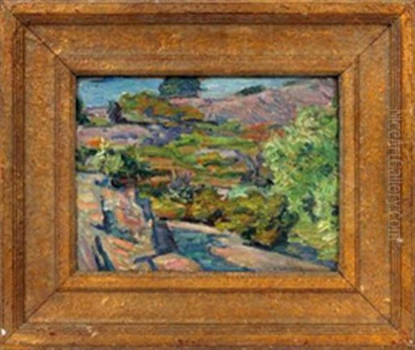 Landscape (recto/verso) Oil Painting by Charles Winter