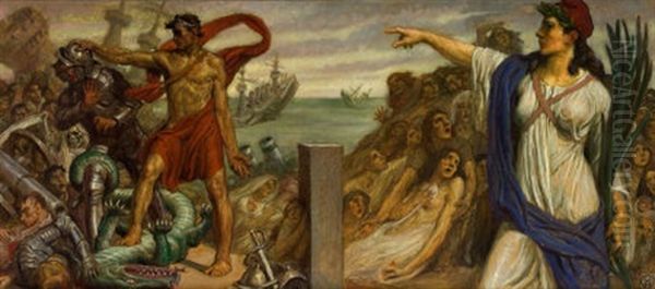 Classical Story Illustration Oil Painting by Charles Winter