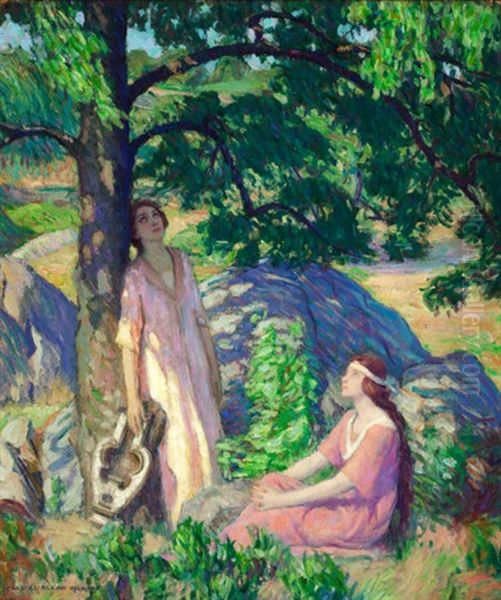Under The Tree Oil Painting by Charles Winter