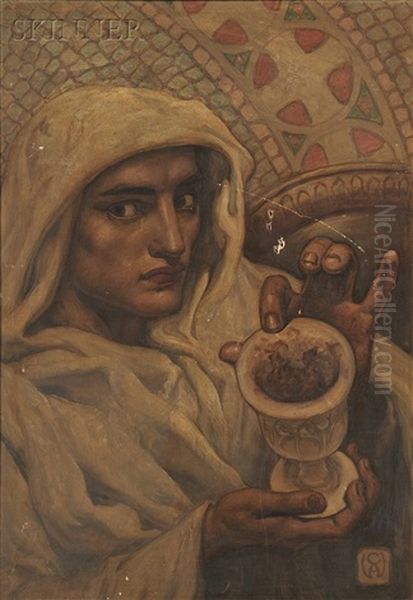 The Making Of A Potion Oil Painting by Charles Winter