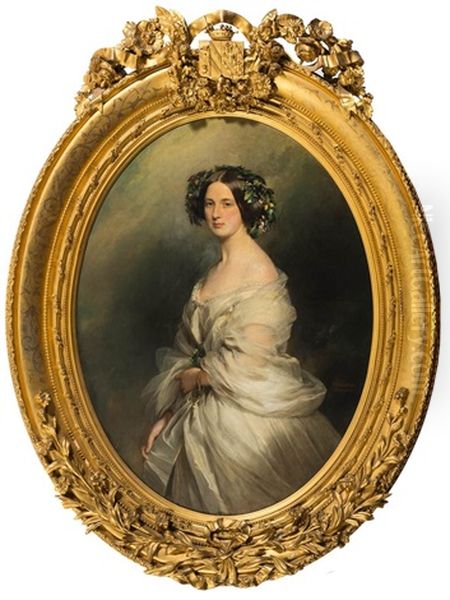 Nature Morte - Redfish Oil Painting by Franz Xavier Winterhalter