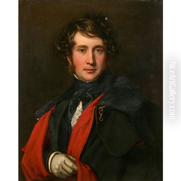 Portrait Dit Du Duc De Montpensier Oil Painting by Franz Xavier Winterhalter